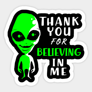 Aliens Thank You Graduation Alien Ufo Space Sticker